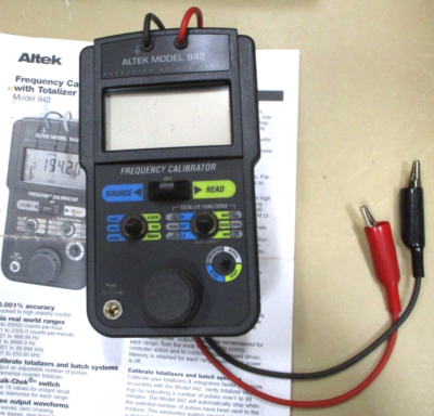 某フィールドテスター Altek Model 942 Frequency Calibrator A8551HI | eBay