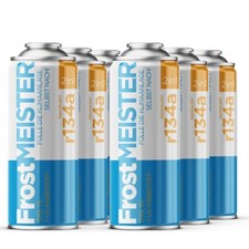 FrostMEISTER Ersatzgas R134a 2in1 - Kältemittelersatz & Öl 6 Dosen 1995-2016