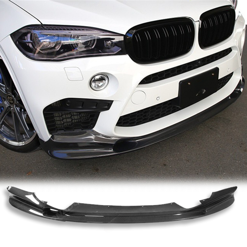 Carbon Fiber Front Bumper Lip for BMW F85 X5 M X5M F86 X6 M X6M 3D Style - 第 1/10 張圖片