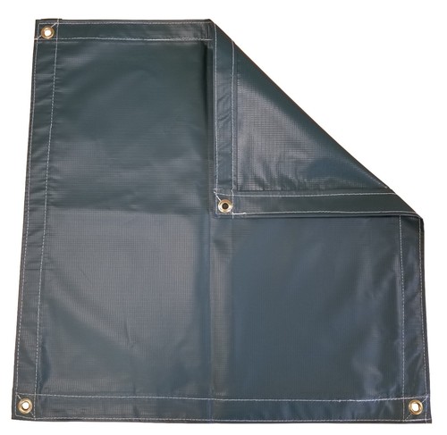 Cubierta de lona de vinilo de 16 pies x 20 pies retardante de llama 13 oz cortina de piso de sombra - Imagen 5 de 10