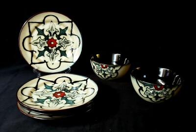 Pc Vintage Mikasa Gourmet Basics Delmar Blue Stonewear Snack