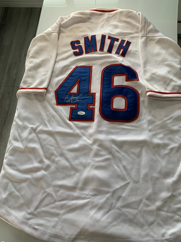 Lee Smith Autographed/Signed Jersey JSA Sticker Chicago Cubs PLEASE READ - Image 4 of 4