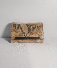  Patricia Nash Antica Metallic Phyton Snake Design Frame Satchel Purse - Rare