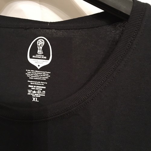 FIFA Fussball-Weltmeisterschaft Russland 2018 Herren Deutschland weiß Ringer Tshirt Größe Large neu mit Etikett - Bild 5 von 7