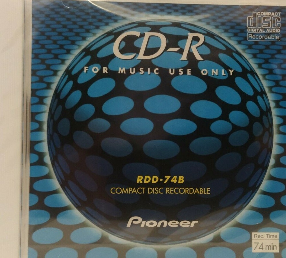Pioneer RDD-74B Audio CDR CD-R Recordable Audio Compact Disc 74min 