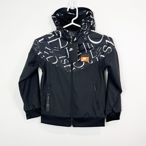 Nike Youth Kids Sportswear Tech Fleece Boys Windbreaker Jacket White