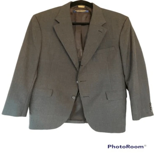 Brooks Brothers Brooksgate Mens Regular Dark Gray Suit Jacket Large 36