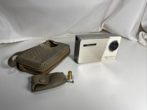 STANTEX TRANSISTOR SIX RADIO FOR PARTS TR-222 ULTRA RARE JAPAN W/CASE - Picture 2 of 22
