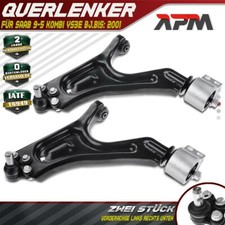 2x Querlenker Radaufhängung Vorne L+R Unten für Saab 9-5 Kombi YS3E bj.bis: 2001