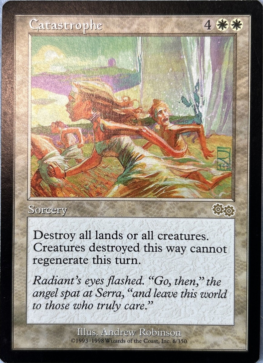Catastrophe Urza's Saga 6/350 Rare MTG Magic The Gathering LP (C