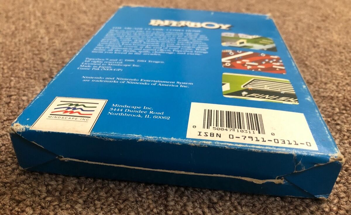 NES Paperboy CIB Game Box & Manual Tested Working Cart NES Paperboy CIB Game Box & Manual Tested Working Cart