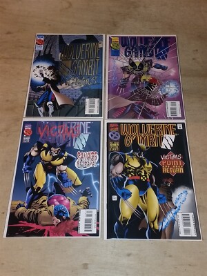 WOLVERINE GAMBIT VICTIMS #1-4 ROGUE  NICK FURY X-MEN MARVEL 1995 SET (4)