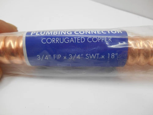 Jones Stephens J35718 CVR 3/4" FIP X 3/4" SWT X 18" Water Heater Connector - Picture 3 of 4