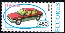 ITALIA 1 FRANCOBOLLO ALFA 33 MACCHINA AUTO 1984 nuovo** (BI7884)