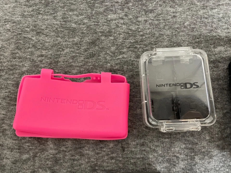 Protetor de silicone rosa Nintendo 3DS XL suporte de cartucho de jogo Nintendo DS + MAIS - Imagem 2 de 4