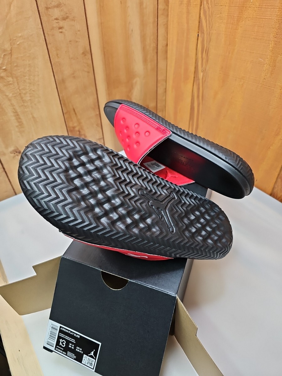 Jordan Jumpman Play Slide University Red/Black-White sz 13 NIB Flip Flops Sandal Air Jordan Slide Sandals for Men for sale | eBay main image 4
