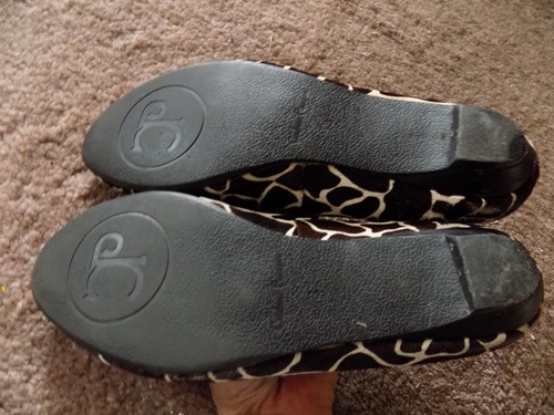 Couleur Pourpre Leder Fell Tier Leopard Ballerinas Schleife Akzente Gr. 37 6,5 - Bild 11 von 13
