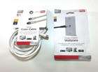 KIt Ultra Pro Coax Cable Wallplate and RG6 Coax Cable 6 Ft