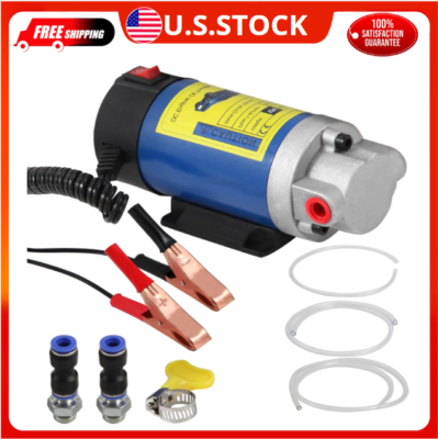 #ad Engine Oil Pump Portable Electric SelfPriming Motor Oil Pump for Car Motorc... $34.57