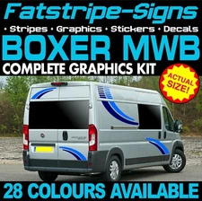 to fit PEUGEOT BOXER L2 MWB GRAPHICS STICKERS DECAL STRIPES CAMPER VAN MOTORHOME