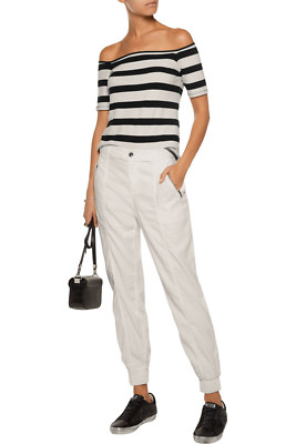 SPLENDID - Hose aus einer Leinenmischung / Linen Twill Pant, L, Neu