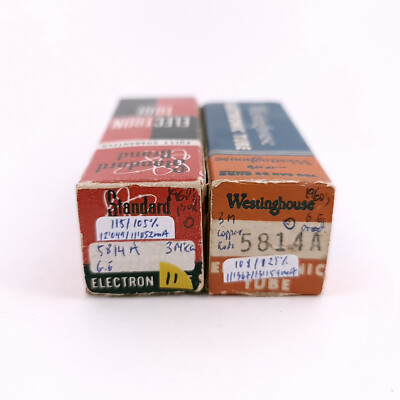 2 x 5814A RÖHRE. 1960er Jahre GENERAL ELECTRIC PROD. 3 GLIMMER. MATCHED PAIR....
