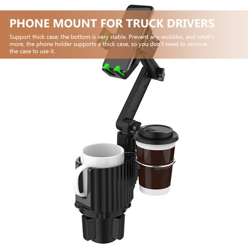 Universal Convenient Versatile Phone Mount For Truck Drivers Cup Holders For Car - Photo 11 sur 12