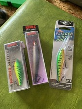 Rapala Shad Rap Shallow Runner SSR-5 Lures Vintage NOS In Package Husky Flicker