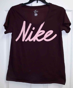 maroon nike shirt women's