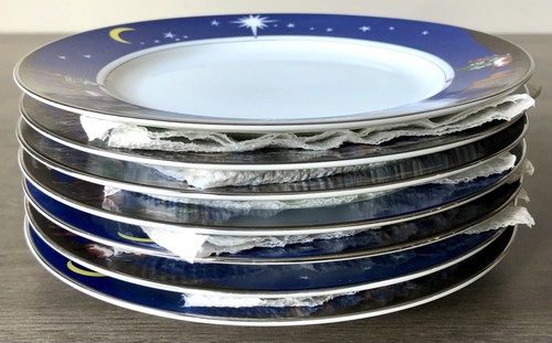 (7x) Janet Ellen - Nativity Scene - 7.5" Bread Plates - Very Nice Condition - Picture 2 of 2