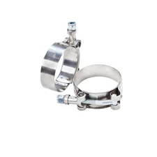 2PC For ID:1-3/16'' 30mm Hose 1.5"-1.69" Stainless Steel T Bolt Clamps 38mm-43mm
