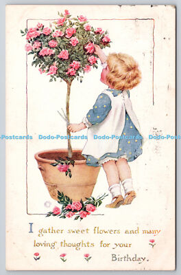 R771234 Ich sammle süße Blumen und viele liebevolle Gedanken zum Geburtstag Bonnie
