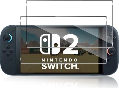 MSM 2X Protector de Cristal Lámina de Vidrio para Nintendo Switch 2 Lámina Blindada Protector de Pantalla Full 9H
