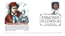  5663 Edmonia Lewis, Black Heritage 2022 Panda Cachets pictorial cancel FDC 
