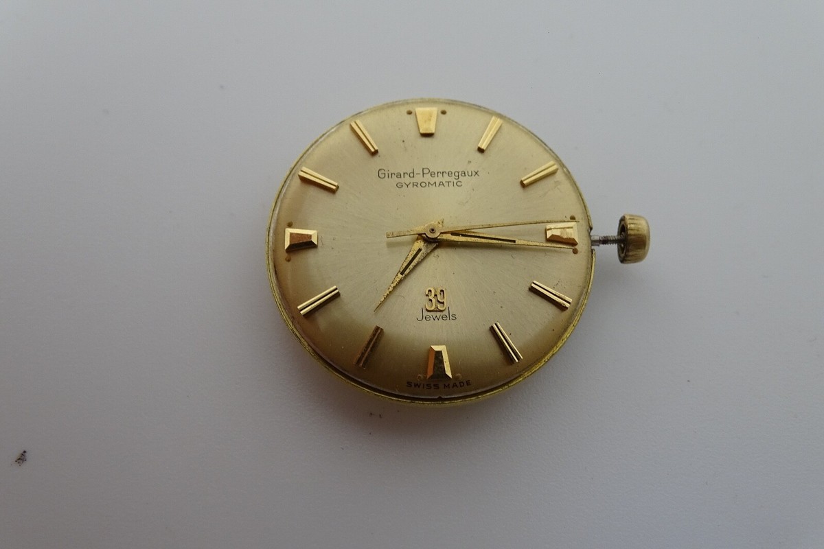 Girard Perregaux Gyromatic Complete Movement Dial Running Vintage