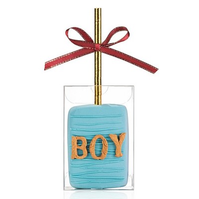 50Pcs 3.5''x 2.4''x 1.38'' Rice Krispie Treat Boxes with Hole Cakesickle Candy P...