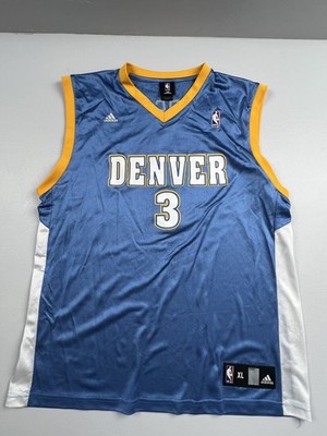 Denver Nuggets Jersey Mens XL Blue NBA Basketball Allen Iverson 3