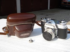 VOIGTLÄNDER COLOR SKOPAR-SYNCHRO COMPUR+Ledertasche-Fotoapparat Kamera Camera