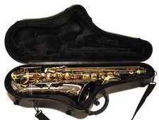 Beautiful Phil Barone Classic Tenor Black Nickel  Gold Keys Saxophone Excellent