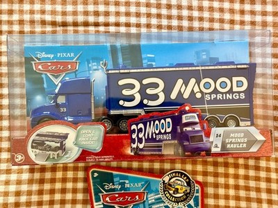 Disney Pixar Cars Race Damaged Mood Springs + Hauler Brand New