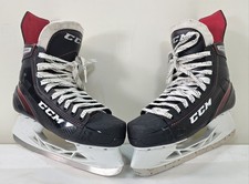 CCM Youth Jetspeed FT455 Size US 8 Regular Ice Hockey Skates Black and Red