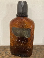 Old Crow Bourbon Whiskey Bottle Prohibition Era Antique Spider Web Rare Contents