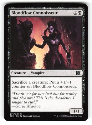 Bloodflow Connoisseur #71 (NM) (Non-Foil) (C) (2X2) Magic MTG