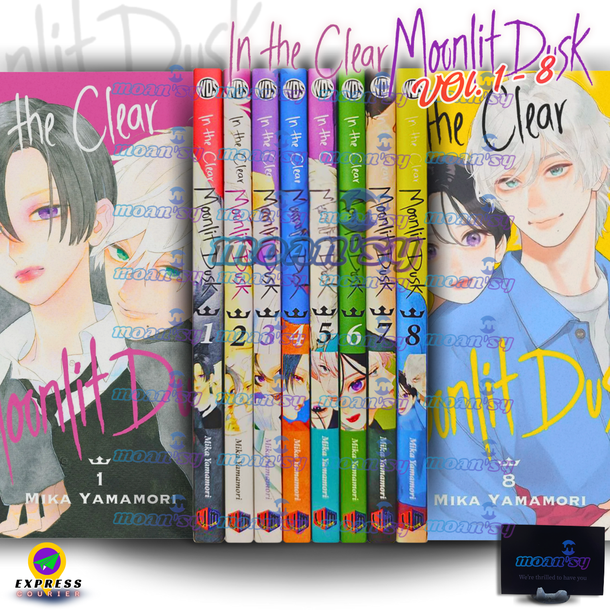 In The Clear Moonlit Dusk Vol 1-8 Manga English Full Set Comic New