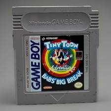 Tiny Toon Adventures Babs’ Big Break Nintendo Game Boy GB Konami Authentic