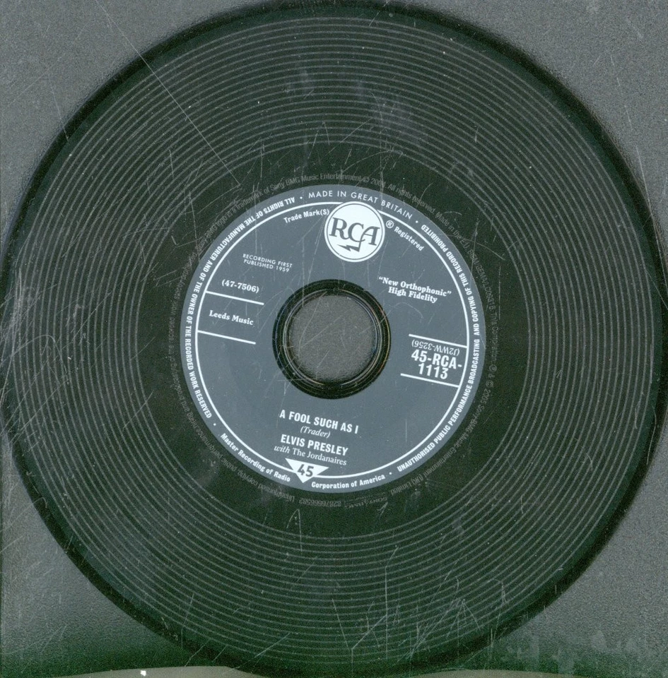 Elvis Presley A Fool Such As I CD UK RCA 2005 Mit Innenhülle Und Einlagen - Bild 3 von 3