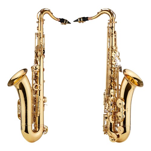 Bb Tenorsaxophon Sax Blechbläserkörper gold lackierte Oberfläche Holzblasinstrument
