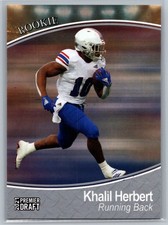 #164 Khalil Herbert 2021 SAGE Premier Draft Silver Virginia Tech Hokies