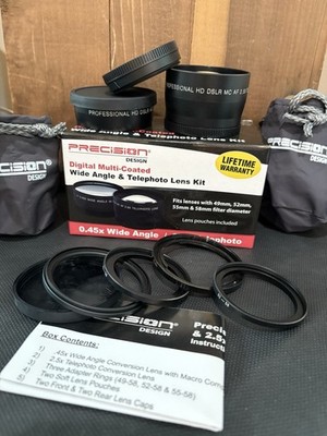 Precision Design Wide Angle .45x & 2.5x Telephoto Lens Kit
