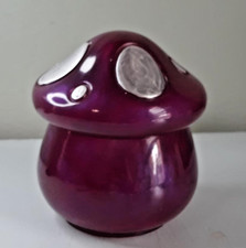 Handmade Hand painted Resin Mushroom Trinket Stash Jar